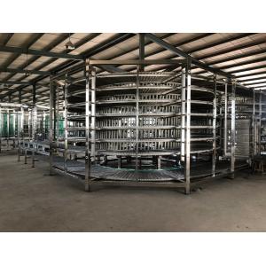                  High Quality Spiral Cooling Conveyor System Tower for Hambuger Bread             