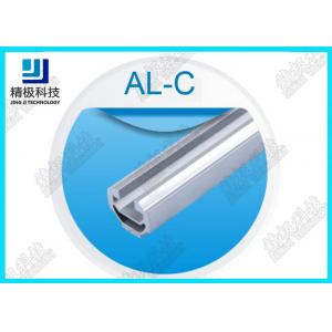 6063 Aluminum Alloy Tube C Groove 28mm Silver White 4m Strip