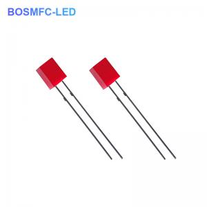 0.06W Practical Red Light Diode , Multifunctional Flat Top LED 5x5x7mm