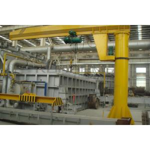 Construction Machinery Pillar Mounted Jib Crane , 5 Ton Rotary Stationary Jib Crane