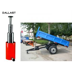 China 3 Stage Telescopic Hydraulic Oil Cylinder for Agriculture Dump Trailer Tipper supplier