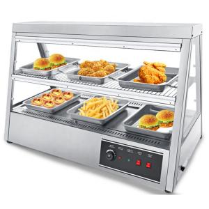 China Temperature Controlled Electric Heated Thermal Food Warmer Display with Glass Table Top supplier