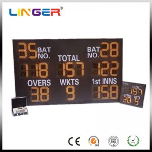 China Mini Type Lightweight LED Electronic Scoreboard , Cricket Digital Scoreboard Wireless Control supplier