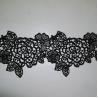 Black Water Soluble Embroidery Applique for Wedding Bridal Dress