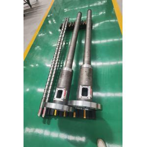 China Single Screw Extruder Screw Barrel with Φ20mm-Φ300mm Screw Diameter 0.5-0.8mm Nitrided Layer Depth and 800mm-8000mm Screw Length wholesale