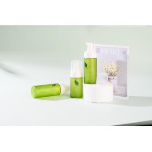 China 100ml 120ml Green Frosted Plastic Foam Bottle With Fome Pump Musse Foam Cleanser supplier