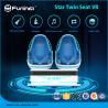 Quick Money 9D Egg VR Cinema 2 Seats Virtual Reality 9D Egg VR 9D Cinema Motion