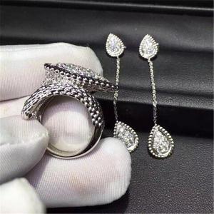  full diamond earrings  18kt gold diamonds necklace