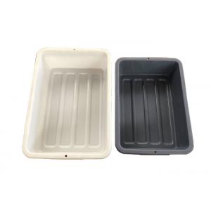 Lightweight Small Plastic Bus Tote Bin Box Tubs For Washing , Airport Scanning