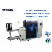 China Automatic Inline Separating 1.1KW Circular Blade Inline Vcut PCB Depaneling Machine With Waste PCB Collecting Box HS-F55 on sale