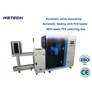 Automatic Inline Separating 1.1KW Circular Blade Inline Vcut PCB Depaneling Machine With Waste PCB Collecting Box HS-F55