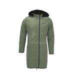 Ladies Sherpa Lined Quilited Puffer Parka Jackets With Fix Hood Customized