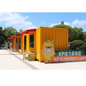 Orange 20gp Prefabricated Modern Container House Exhibition