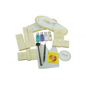 China 20 Contents Hotel Amenity Kits With Coral Fleece Slippers / Plastic Toothbrush  supplier