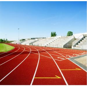 Durable Athletic Running Tracks IAAF Certified 15.9mm Thickness For Stadium