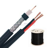China Factory price RG59/U 2C 1.0 Figure 8 power cable Coaxial rg59 coaxial cable with power for CCTV on sale