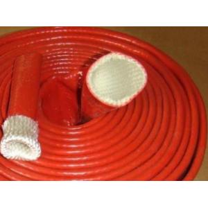 China 2.2mm Silicone Rubber Fiberglass Sleeving Silicone Coated Sleeving supplier