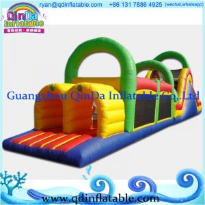 China Giant commercial inflatable obstacle  pvc tarpaulin for interactive game supplier