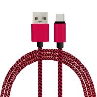 China 1M Fabric Nylon Braided Micro Flexible USB Cable for Samsung / Blackberry on sale