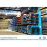 Custom Lumber Bulk Storage Racks , Roll Steel Cantilever Warehouse Racks