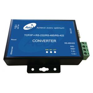 RS232 RS485 RS422 10 100Mbps Serial To Ethernet Converter Single Port