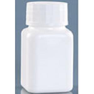 White Plastic Square Bottle Pharmaceutical Tablet Packaging Solid HDPE