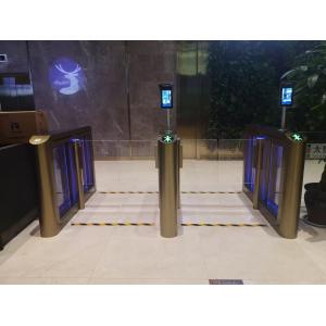China Speed Gate New Project Security Access Control System Turnstile With Golden Color supplier