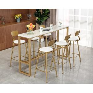 China Contemporary Golden Stainless Steel Bar Stool with backrest for Club Cafe supplier