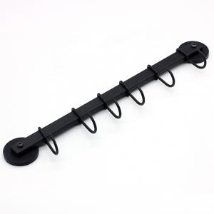 China Grill Outdoor Household Fridge Magnetic BBQ Tool Rack with Neodymium Magnet 6 Hooks and Steel Material supplier