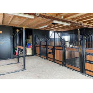 China Metal Structure Wooden Water Resistant European Horse Stalls Heavy Duty supplier