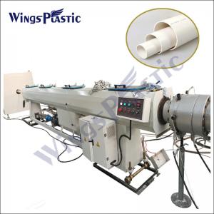 Conical PVC Pipe Twin Screw Extruder Equipment / Double Screw Extrusion Machine