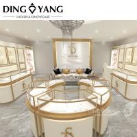 China Brushed Stainless Steel Jewelry Shop Interior Design With Custom Color Size on sale