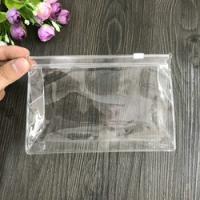 China A5 Rectangle Clear Plastic Pencil Case With Zipper Portable Bag For School Office Stationery on sale