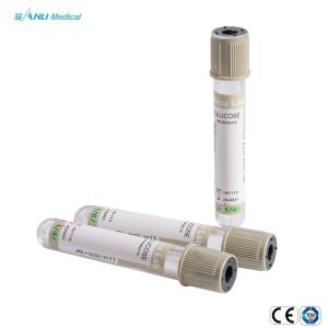 Medical Gray Vacuum Blood Collection Glucose Tube Disposable CE ISO Approved