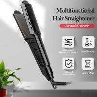 China Hair Care FCC 110mm Titanium Plate Hair Straightener , Titanium Heat Flat Iron on sale