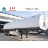 Fuel Oil Tank Trailer , 40000 Liters Water Tank Trailer With 8 Compartments