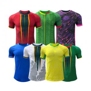 Durable Africa Cup Player Version Jersey With Jacquard Dot Stripe Twill Plain Butterfly