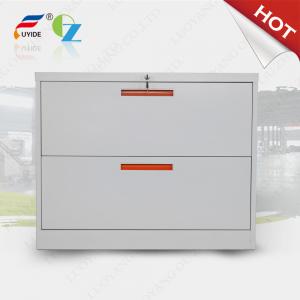 office filing cabinet with drawer,3 section slideway,fully open,white color,KD structure