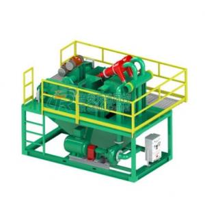 China Hydrocyclone 45kw Drilling Mud System Mud Tank System Compact Size Green Color supplier