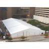 China Large PVC Fabric Warehouse Tents A Frame Shape Fire Resistant White wholesale