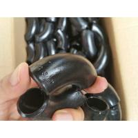 China ASTM A234 WPB LR 45 degree elbow fitting 1 SCH40 BW B16.9 , Black Painting on sale
