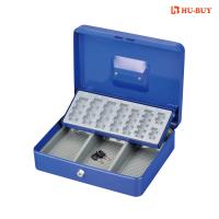 China Home Powder Metal Cash BoxOffice Security With Removable Euro Coin Tray on sale