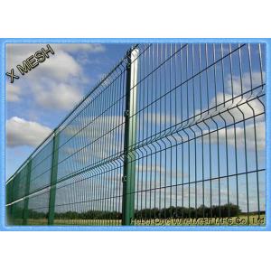 China Powder Coated Welded Curved Metal Fence Panel Heavy Gauge Heat Treated supplier