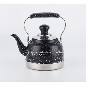 China 1L/1.5L/2L Home appliances safe and controllable stainless steel electric kettles with handle black color coffee pot supplier
