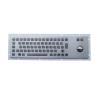 Vandal proof USB industrial metal trackball keyboard with Braille dots for IPC