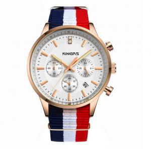 China Fashion Custom Interchangeable Nylon Strap Watch with stainless steel case watch supplier