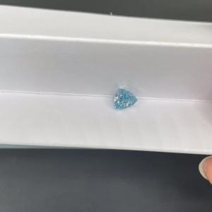 Triangular CVD Man Made Blue Lab Grown CVD Diamonds 0.89ct IGI Certified