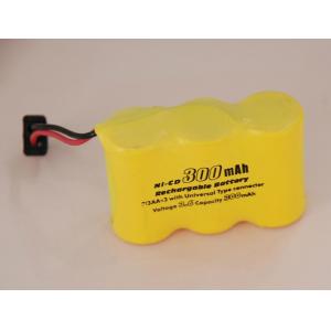 China A bateria da alta tensão 2/3AA 300mAh Nicd embala com conector universal supplier