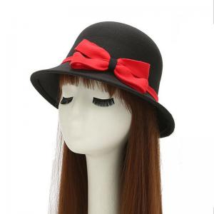China 2 Inch Brim Cotton Bucket Hat , Adjustable Short Brim Fishing Cap Woven Label supplier