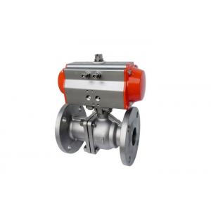 China Flange CF8 Body 8&quot; Pneumatic Actuated Ball Valve wholesale